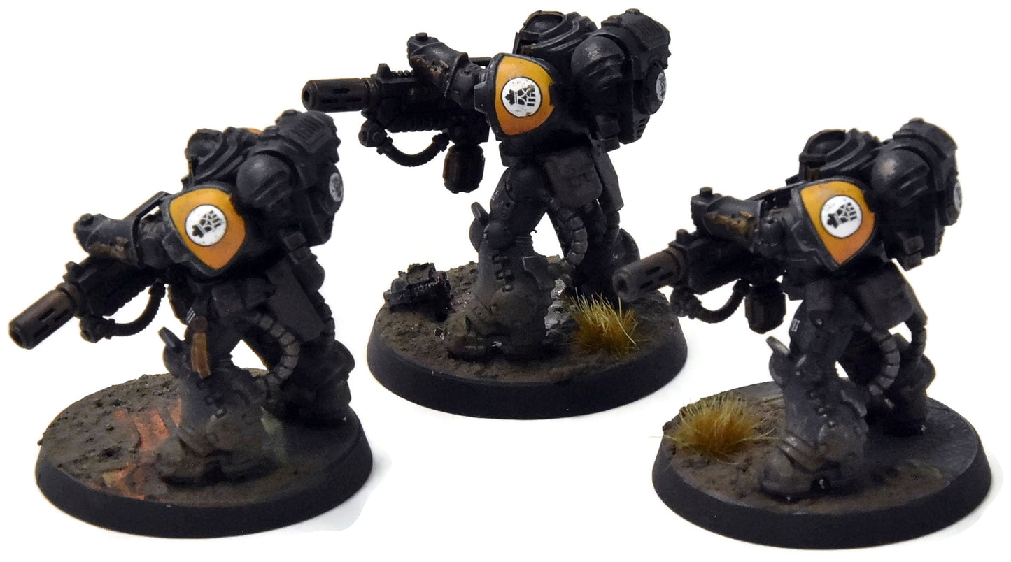 IMPERIAL FISTS 3 Eradicators #1 PRO PAINTED Warhammer 40K