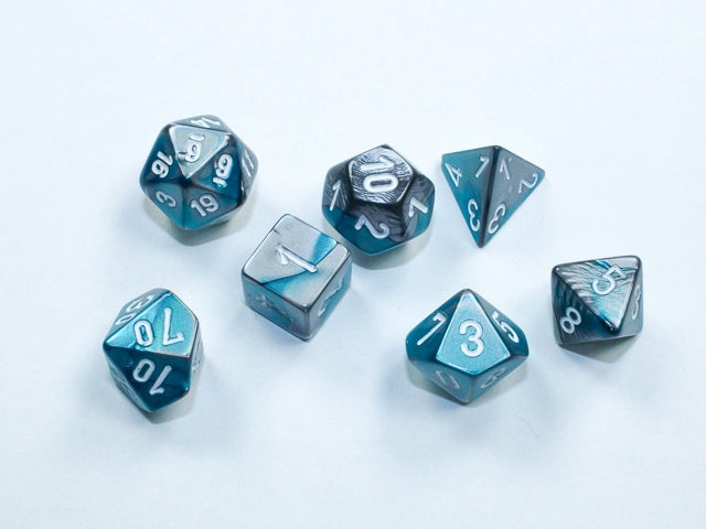 Mini Gemini 7-Die Set Steel-Teal/White (CHX20656)