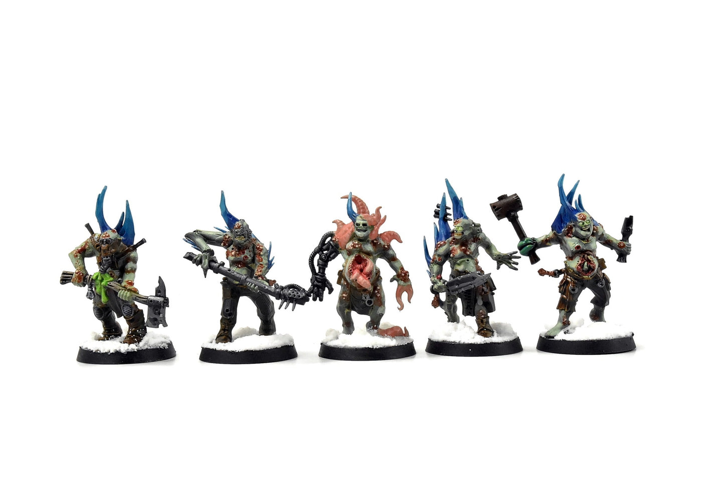 DEATH GUARD 10 Poxwalkers #1 PRO PAINTED 40K