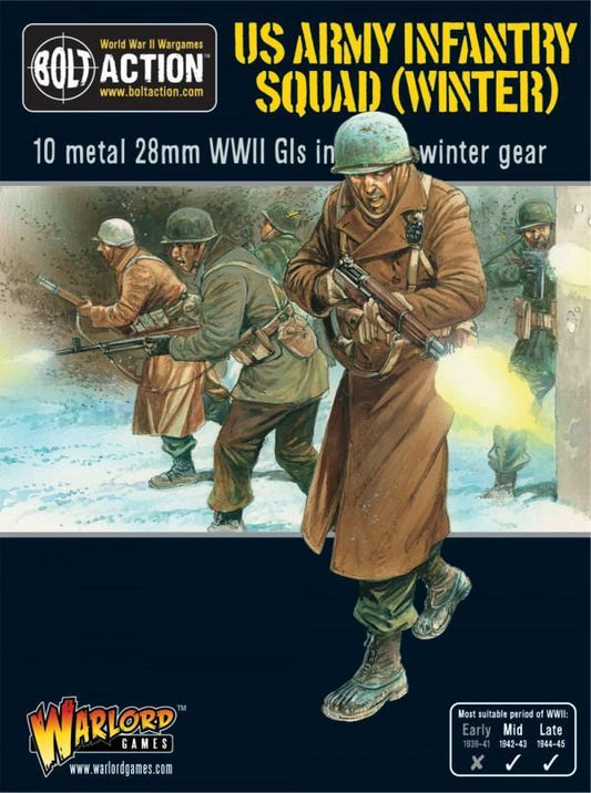 Bolt Action Us Army Infantry Squad In Winter Clothing