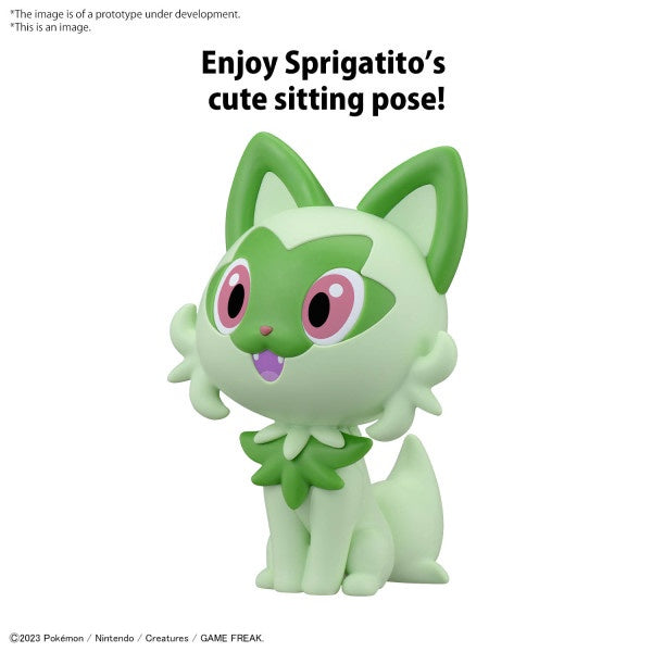 QUICK!! 18 SPRIGATITO Pokémon Model Kit Bandai