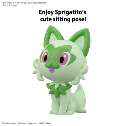 QUICK!! 18 SPRIGATITO Pokémon Model Kit Bandai