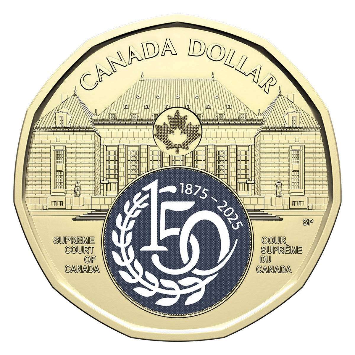2025 $1 150th Anniversary of the Supreme Court of Canada Colourized Special Wrap Roll