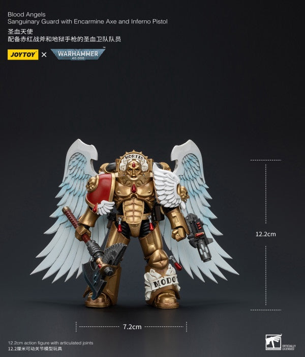 Sanguinary Guard with Encarmine Axe and Inferno Pistol Blood Angels Joy Toy