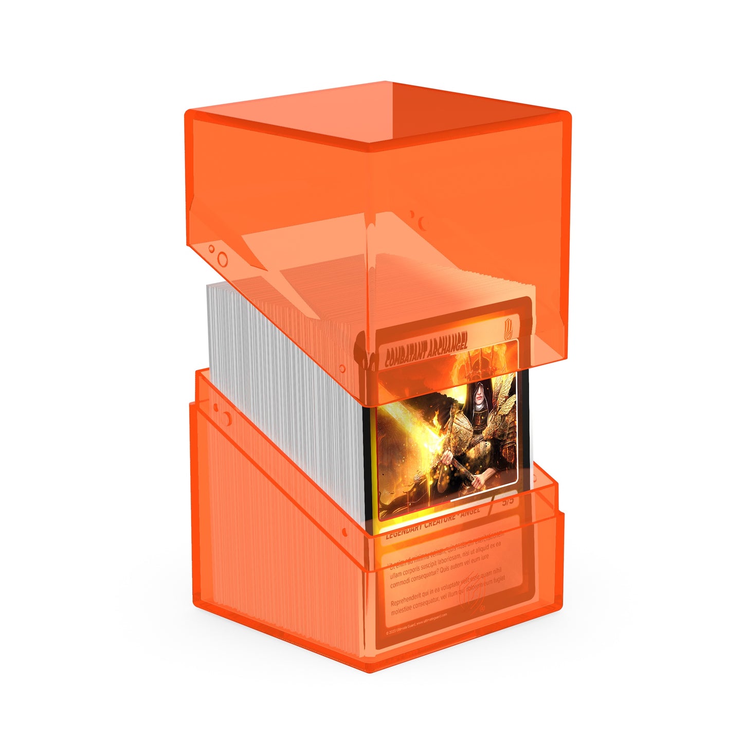Ultimate Guard Deck Case Boulder 100+ Clear Poppy Topaz