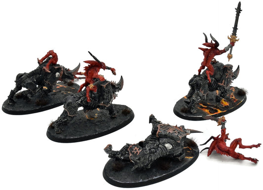 CHAOS DAEMONS 4 Bloodcrushers #2 NEED REPAIR Warhammer 40K Broken Herald