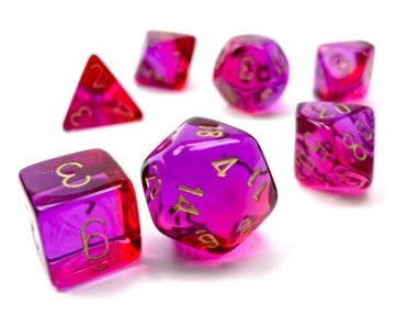 Gemini 7-die Set Translucent Red-violet/gold (CHX26467)