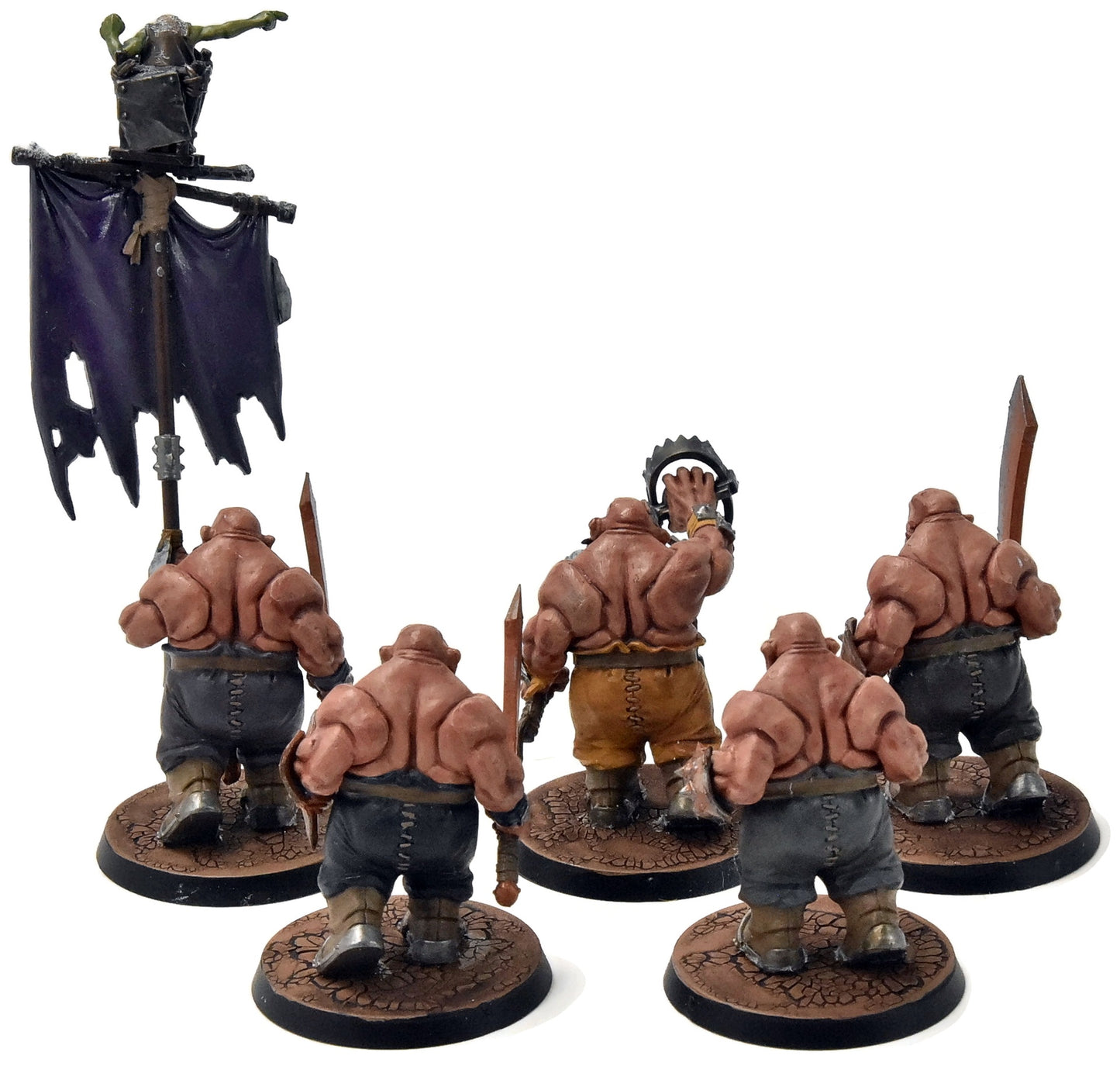 OGOR MATRIBES 5 Ogors #2 Sigmar missing 1 arm WELL PAINTED