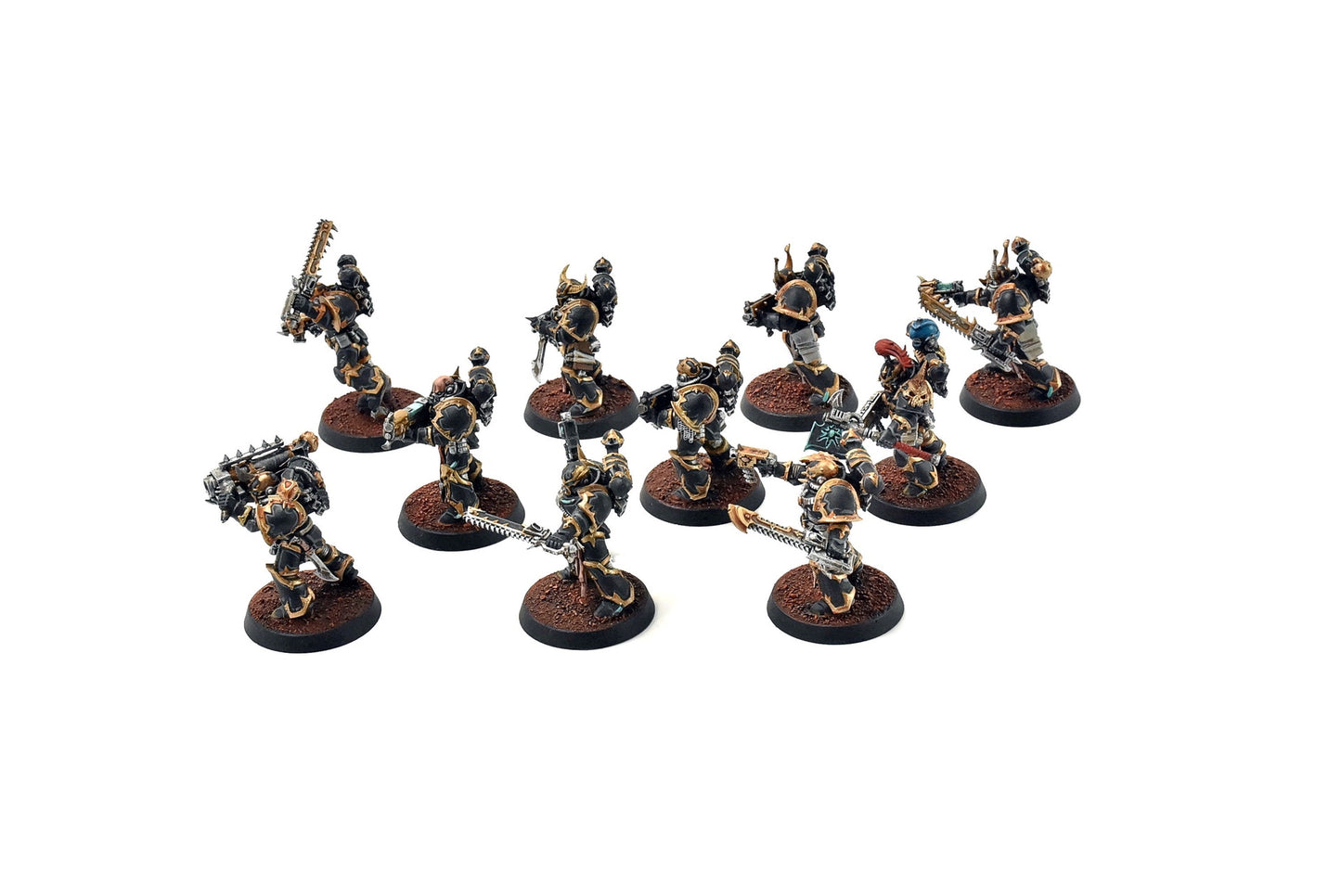 CHAOS SPACE MARINES 10 Chaos Space Marines #1 PRO PAINTED 40k