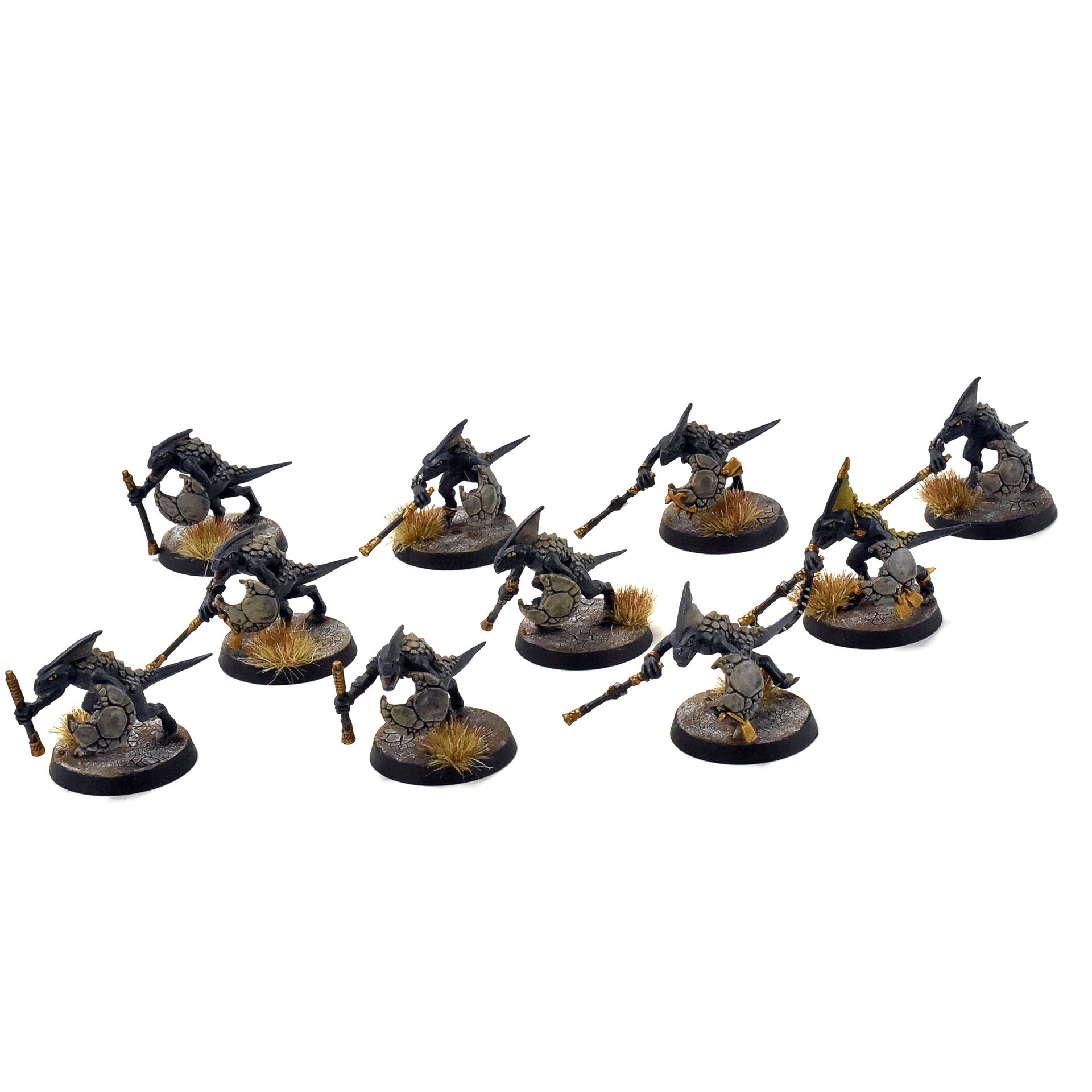 10 Skinks Sarbacane et Arme de Base Seraphon Peint 10 Skinks Sarbacane et Arme de Base Seraphon Peint