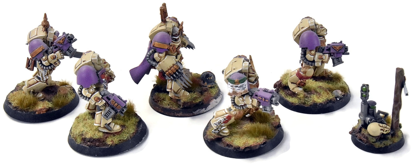 SPACE MARINES 5 Terminators #2 WELL PAINTED Warhammer 40K