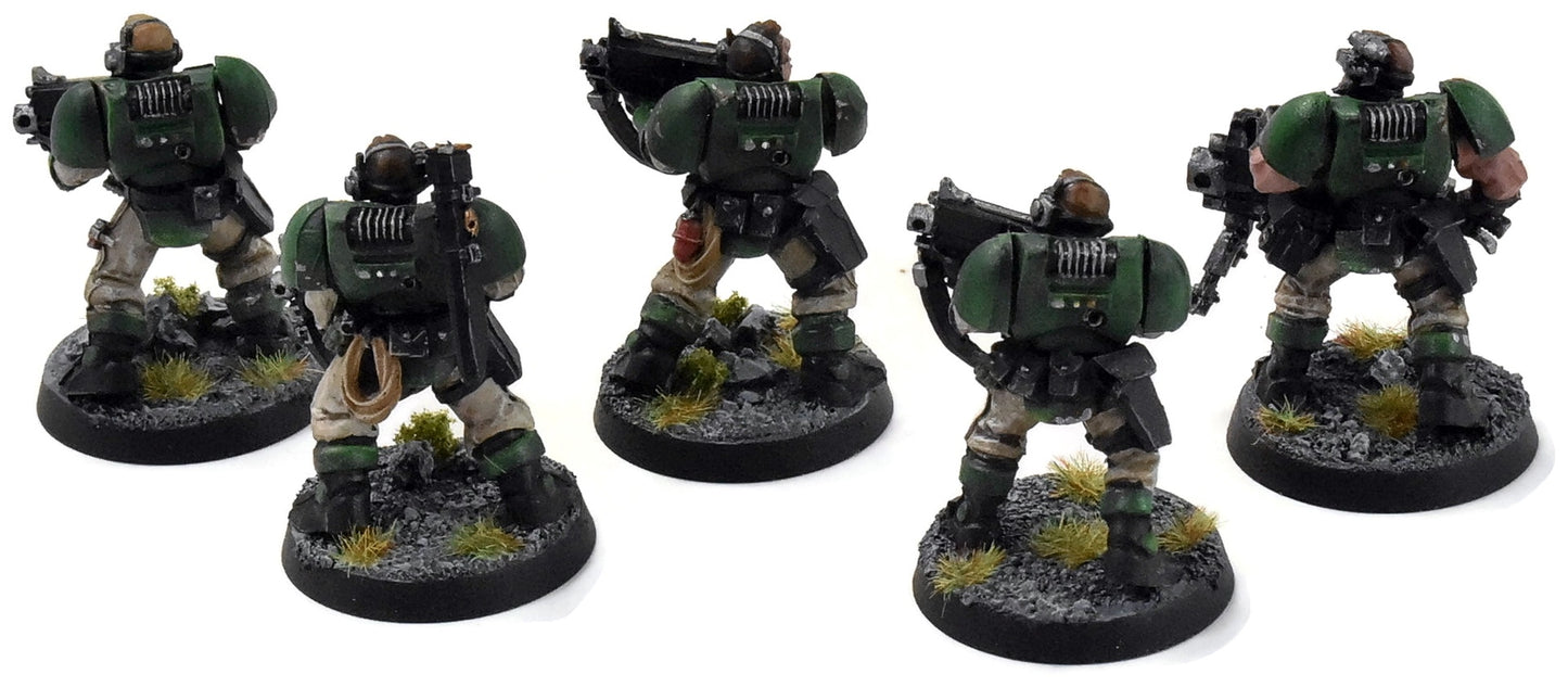SPACE MARINES 5 Scouts #1 Warhammer 40K WELL PAINTED