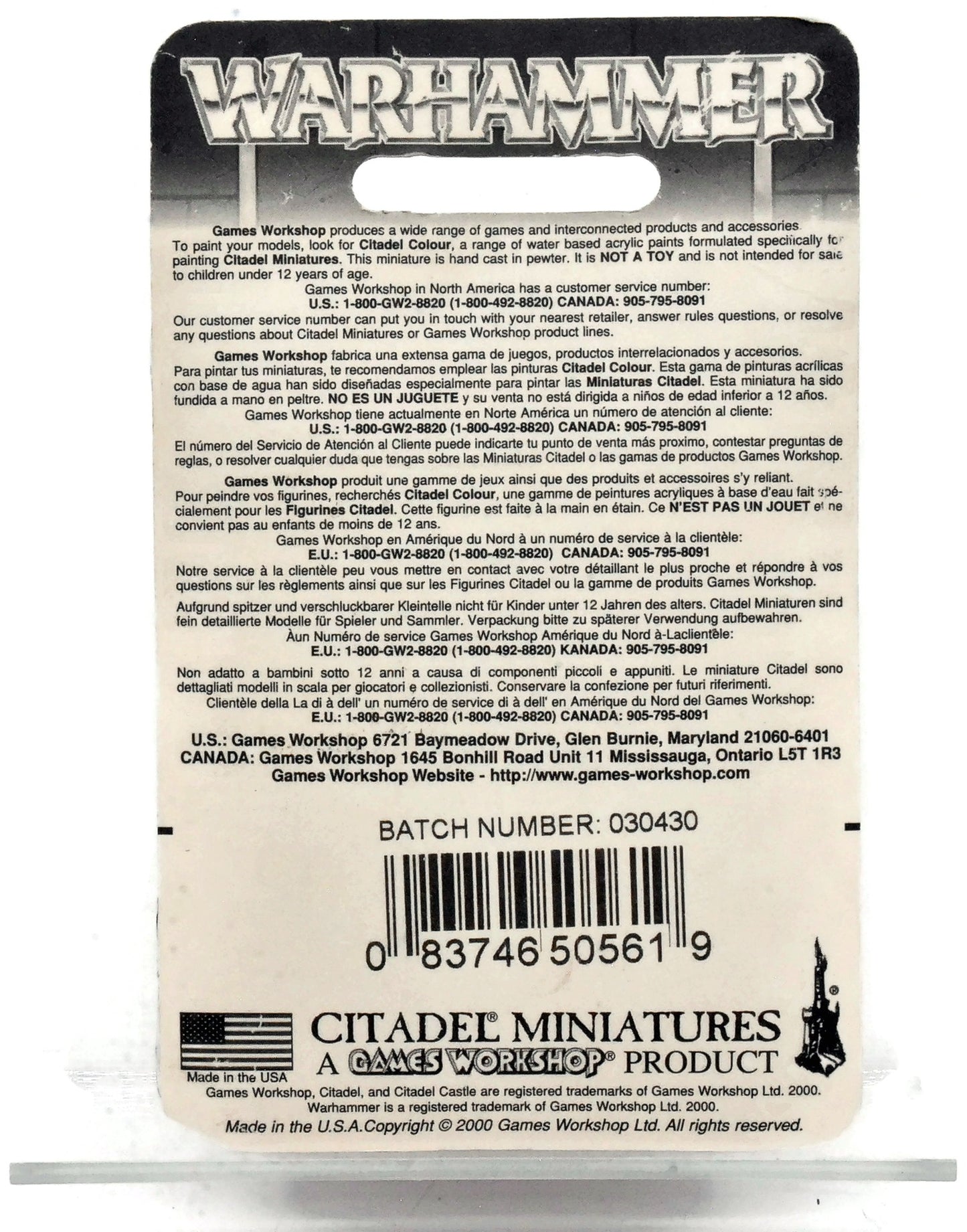 THE EMPIRE Flagellants #1 METAL Warhammer Fantasy Blister 8561E