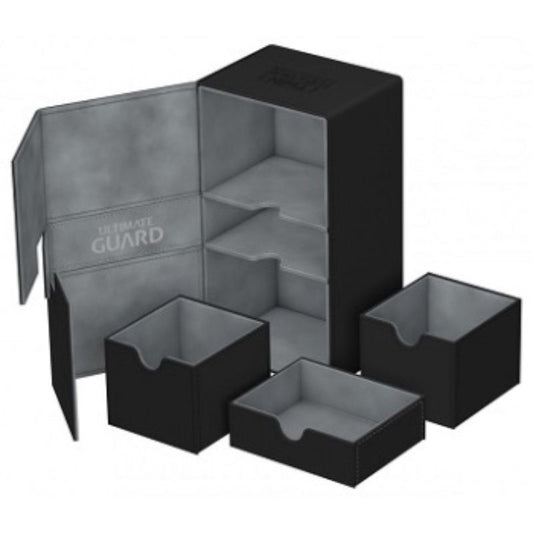Ultimate Guard Twin Flip N Tray Deck Case Xenoskin Black 200+
