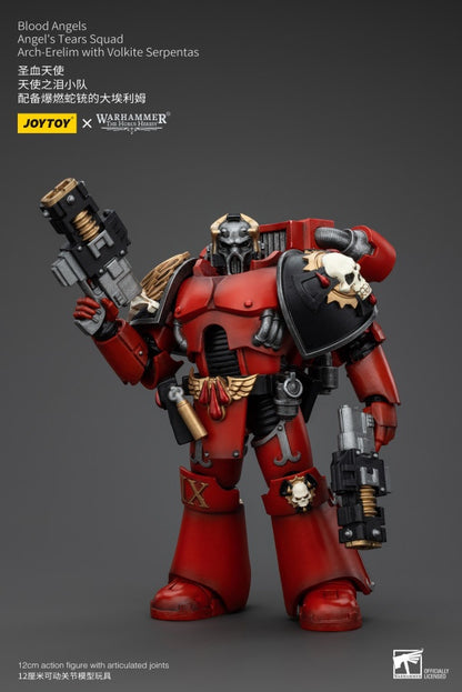 Angel's Tears Squad Arch-Erelim with Volkite Serpentas Blood Angels Joy Toy