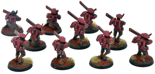 TAU EMPIRE 10 Fire Warriors #13 WELL PAINTED Warhammer 40K