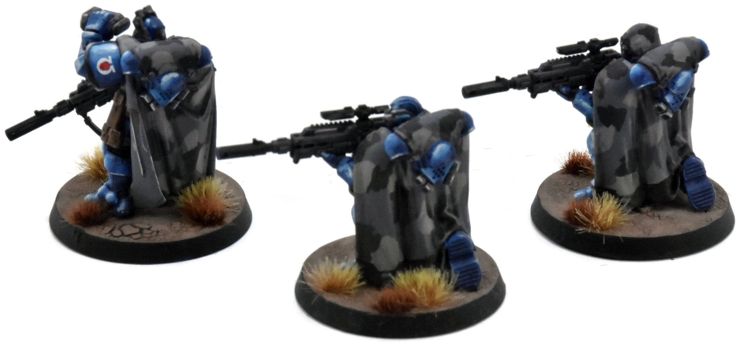 SPACE MARINES 3 Primaris Eliminators #1 WELL PAINTED Warhammer 40K Ultramarines