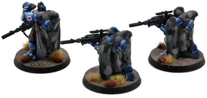 SPACE MARINES 3 Primaris Eliminators #1 WELL PAINTED Warhammer 40K Ultramarines