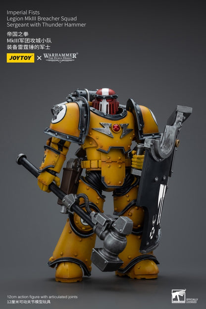 Legion MkIII Breacher Squad Sergeant with Thunder Hammer Imperial Fists Joy Toy