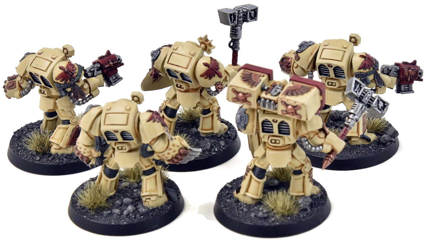 DARK ANGELS 5 Deathwing Terminator Squad #3 PRO PAINTED  40K