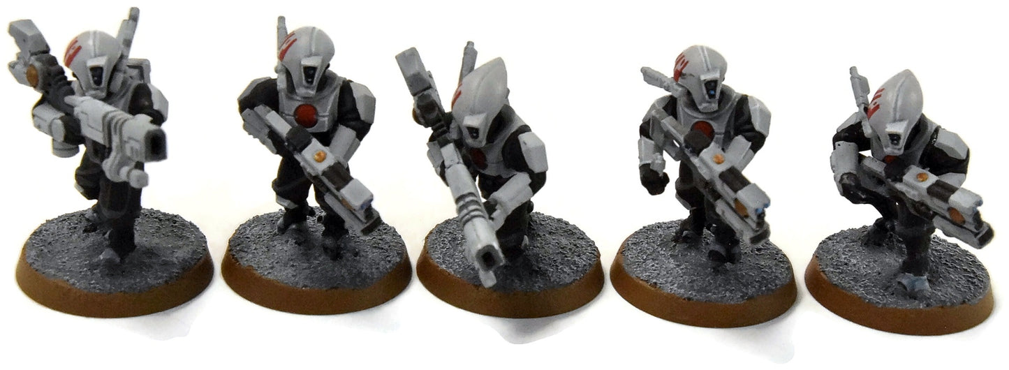 TAU EMPIRE 10 Pathfinders #3 WELL PAINTED Warhammer 40K