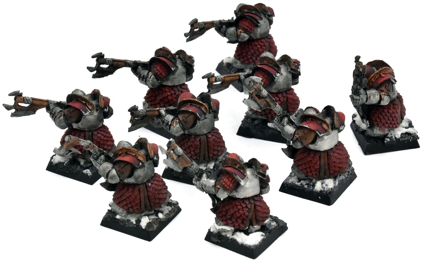 CHAOS DWARFS 9 Infernal Fireglaives Guard #1 FORGE WORLD WELL PAINTED Fantasy