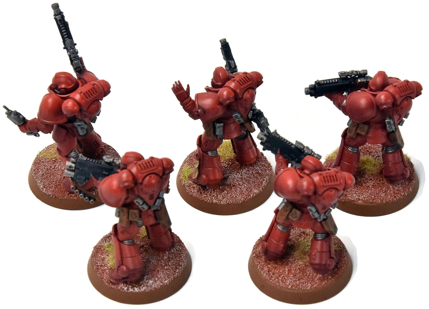 BLOOD ANGELS 5 Primaris Intercessors #3 WELL PAINTED Warhammer 40K