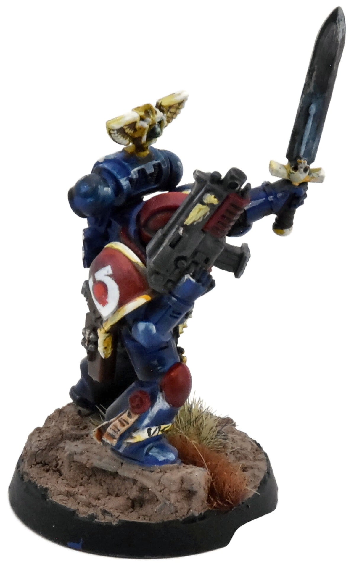 SPACE MARINES Captain #1 WELL PAINTED Warhammer 40K 1383