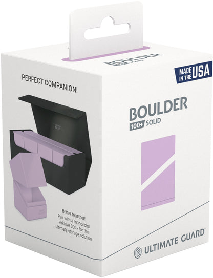 Ultimate Guard Deck Case Boulder 100+ Pastel Solid Lavender Purple