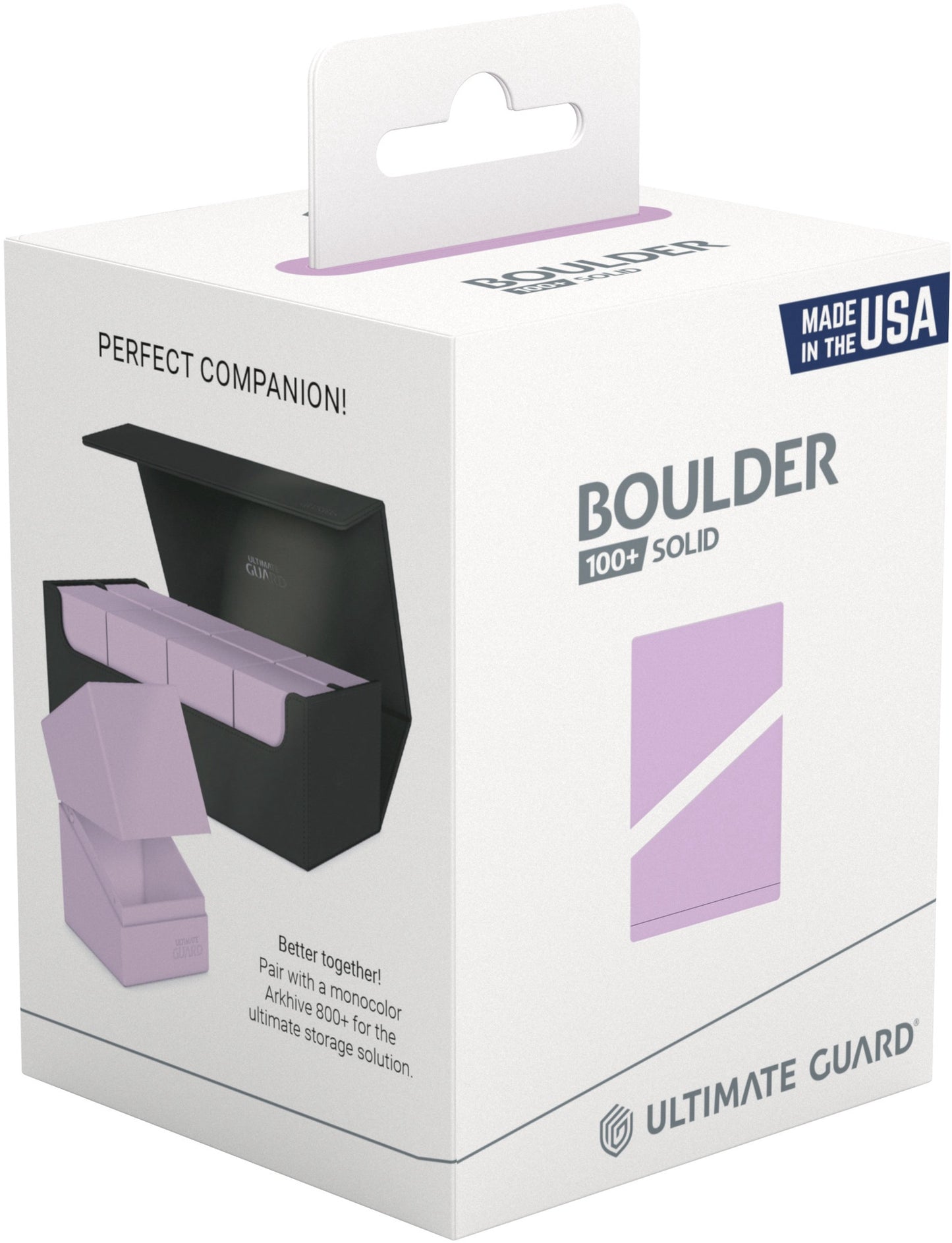 Ultimate Guard Deck Case Boulder 100+ Pastel Solid Lavender Purple