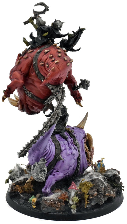 GLOOMSPITE GITZ Loonboss On Mangler Squigs #1 WELL PAINTED Warhammer Sigmar