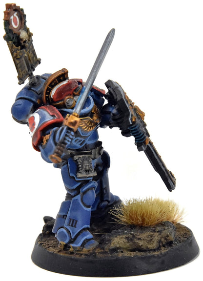 SPACE MARINES Bladeguard Ancient #1 WELL PAINTED Captain converted 40K