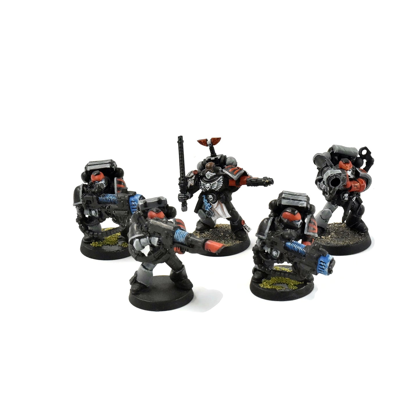 SPACE MARINES Decimator Squad #1 WELL PAINTED METAL Warhammer 40K
