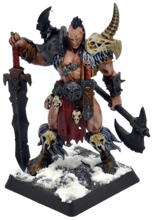 SLAVES TO DARKNESS Darkoath Chieftain #1 WELL PAINTED Warhammer Sigmar