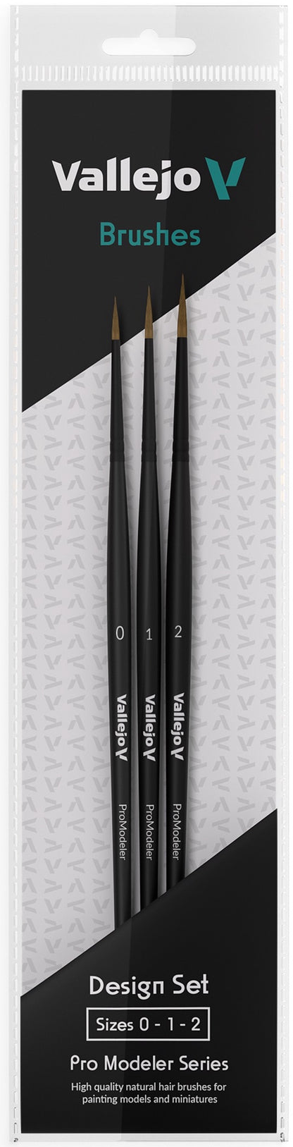 Vallejo - Natural Hair Brush Design Set (VAL-B01991)