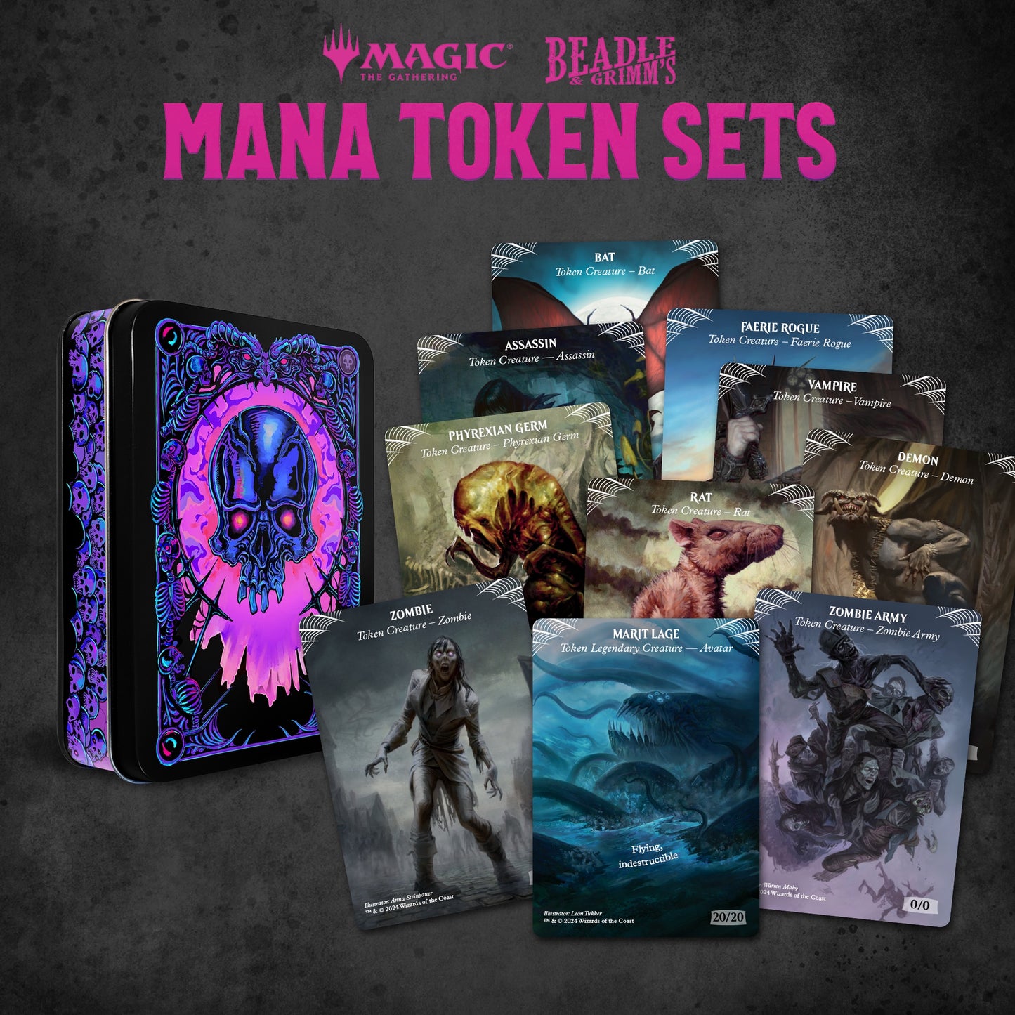 Beadle & Grimms Mtg Mana Token Set Black