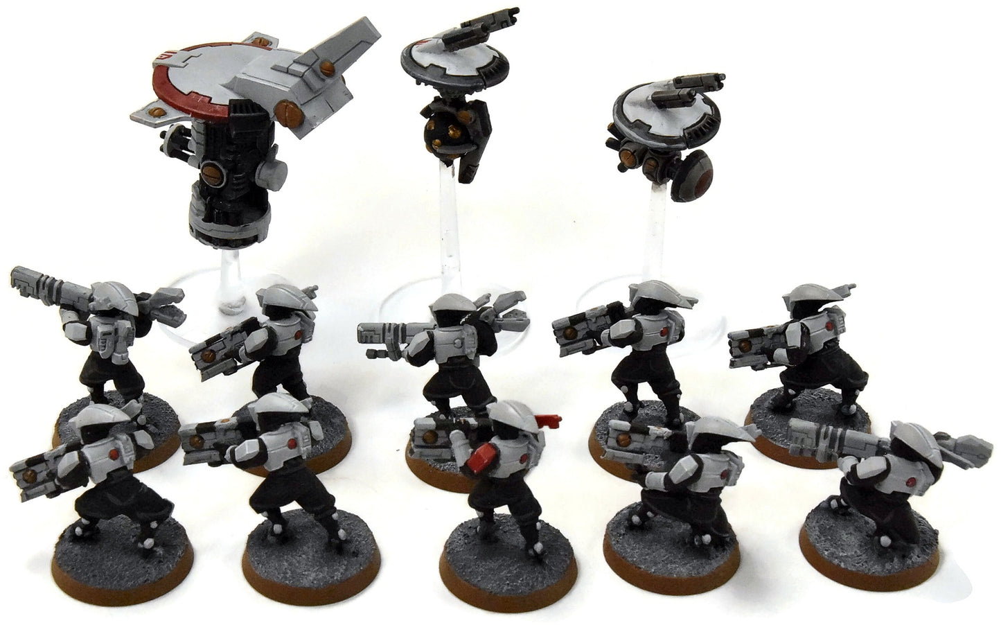 TAU EMPIRE 10 Pathfinders #3 WELL PAINTED Warhammer 40K