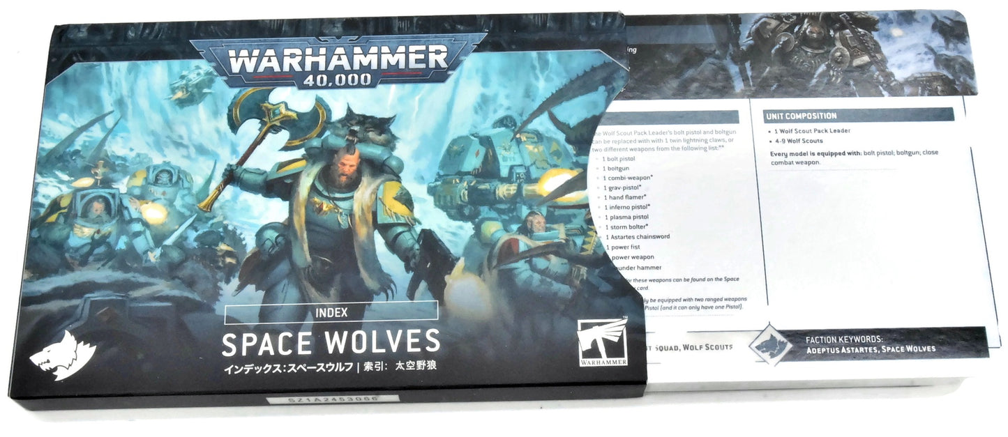 SPACE WOLVES Index Cards #1 Warhammer 40K