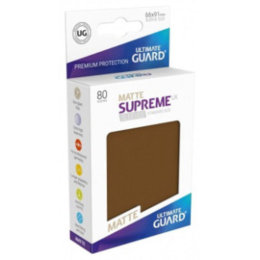 Ultimate Guard Sleeves Supreme Ux Matte Brown 80Ct