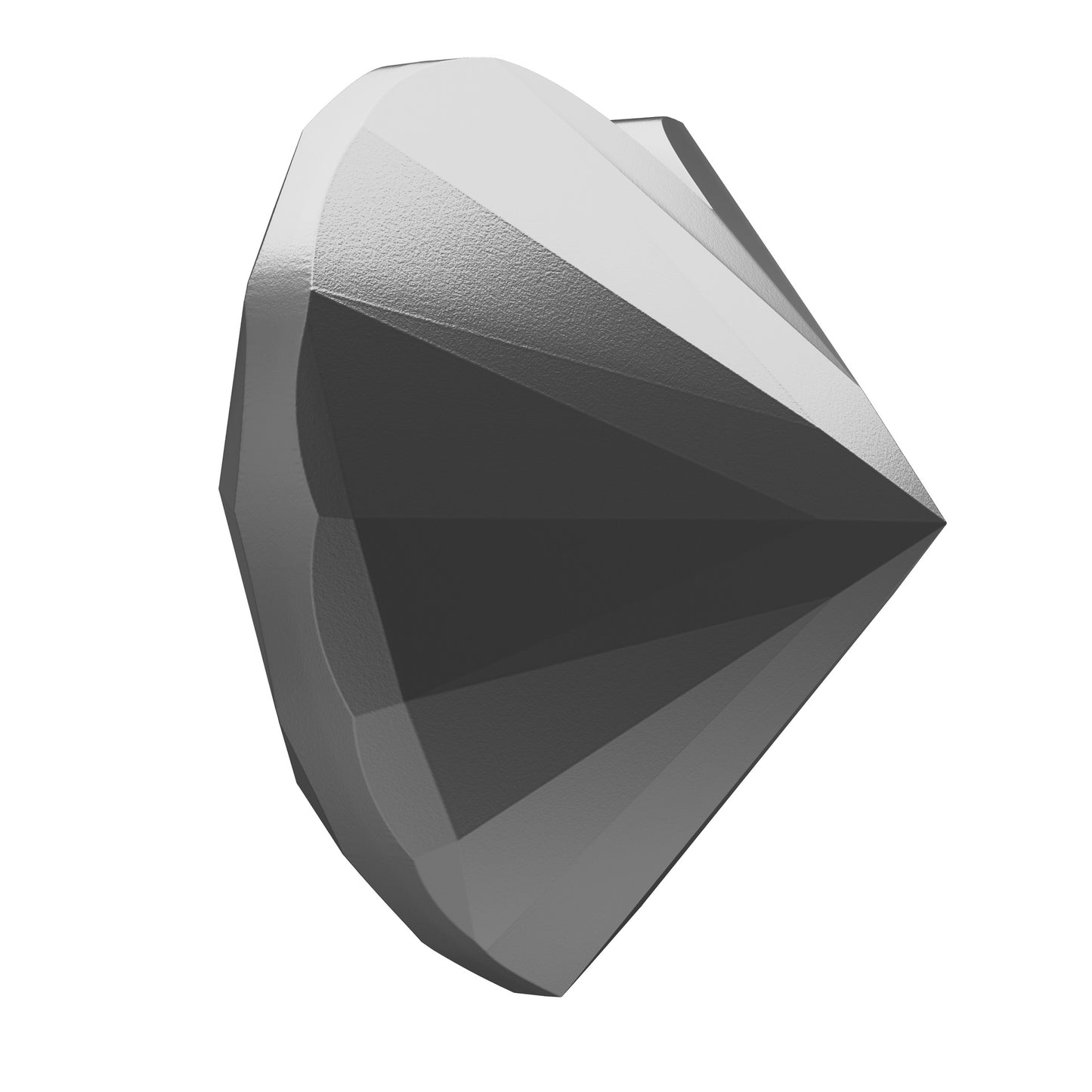 $50 Fine Silver Diamond Shaped Coin – Heart Diamond