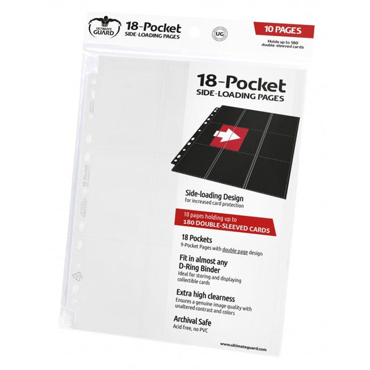 Ultimate Guard Supreme Pages Side-Loading 18Pkt White 10Ct