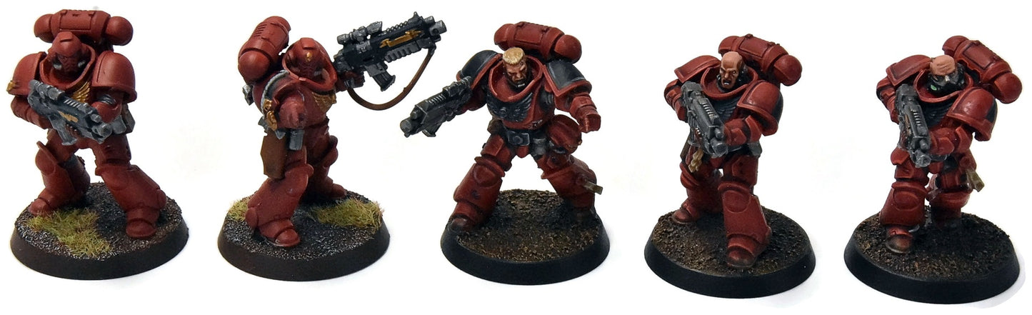 SPACE MARINES 10 Primaris Intercessors #1 WELL PAINTED Warhammer 40K