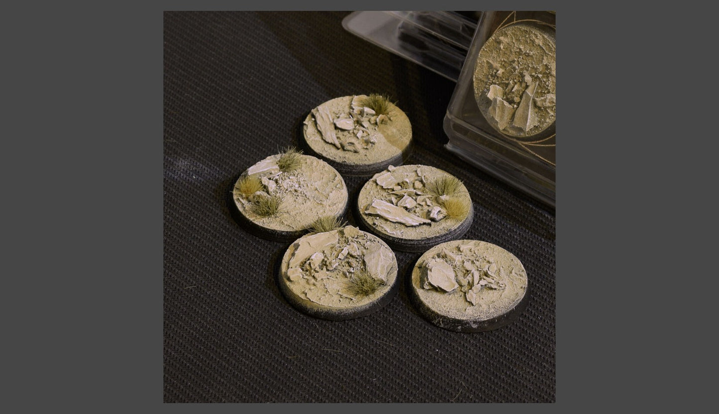 Arid Steppe Bases Round 40mm (5)