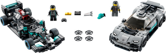LEGO Mercedes AMG F1 W12 E Performance & Mercedes AMG Project One (76909)