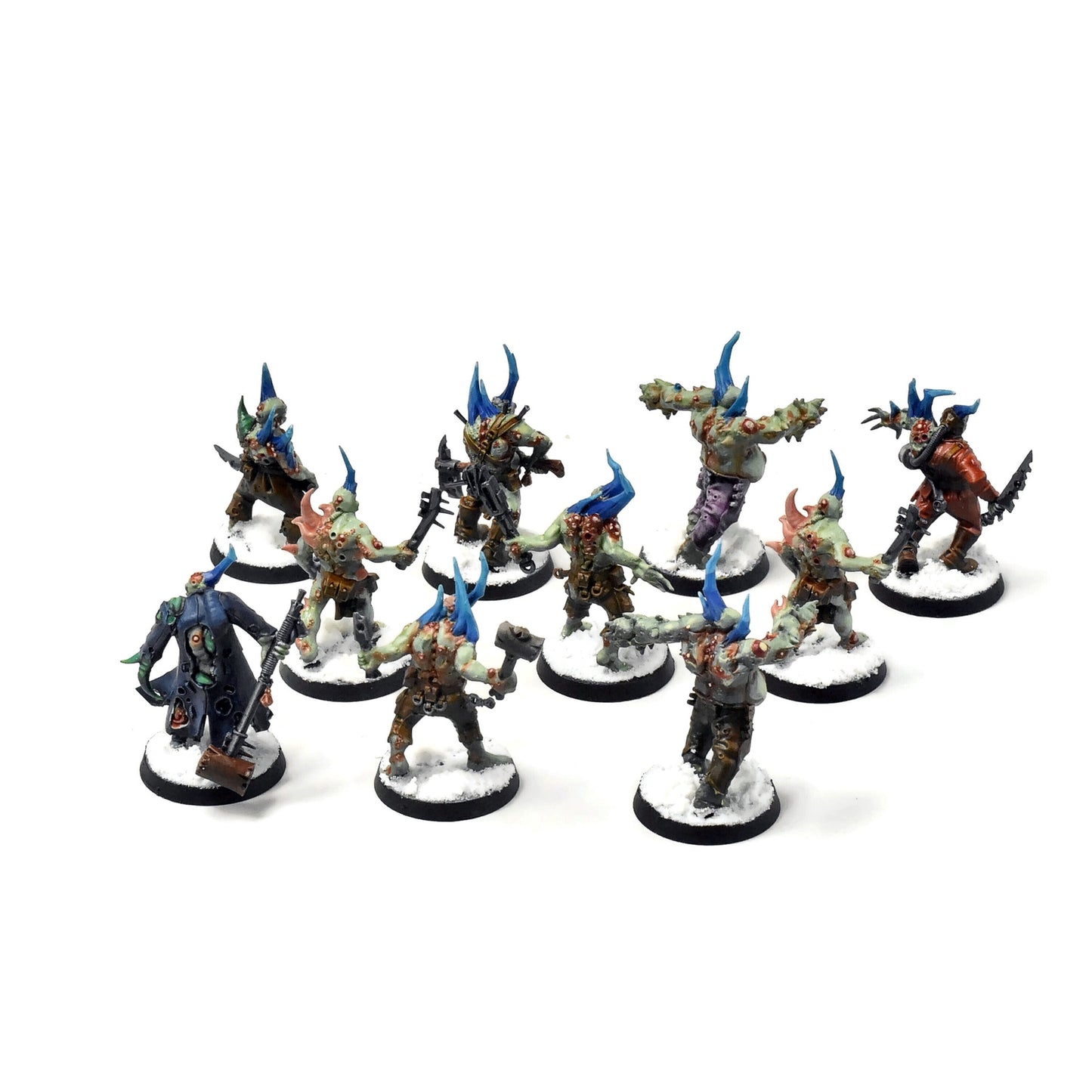 DEATH GUARD 10 Poxwalkers #4 PRO PAINTED 40K
