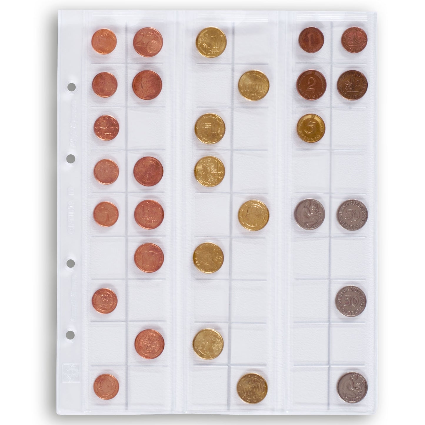 Optima Coin Sheets 20 (M54)