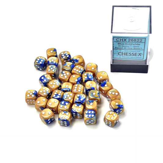 CHESSEX Gold and White Dice #1 Warhammer 40k D6