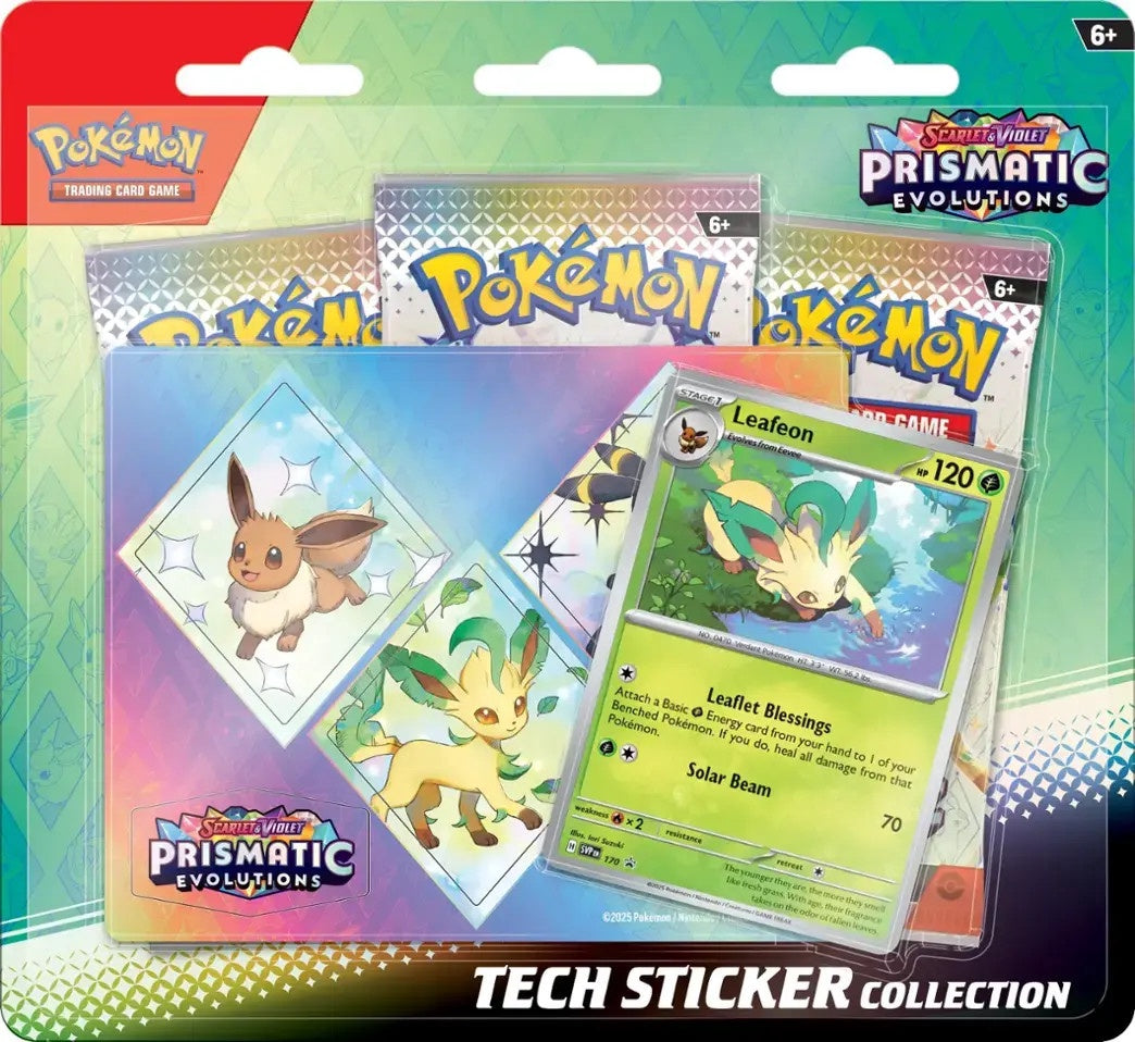 Pokemon Sv8.5 Prismatic Evolutions Tech Sticker Collection