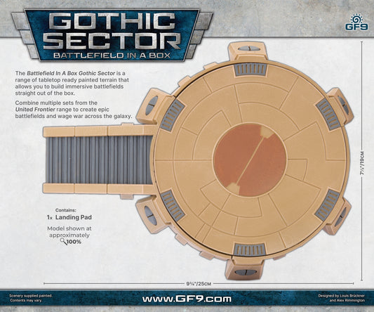Battlefield In A Box - Gothic Sector United Frontier Landing Pad