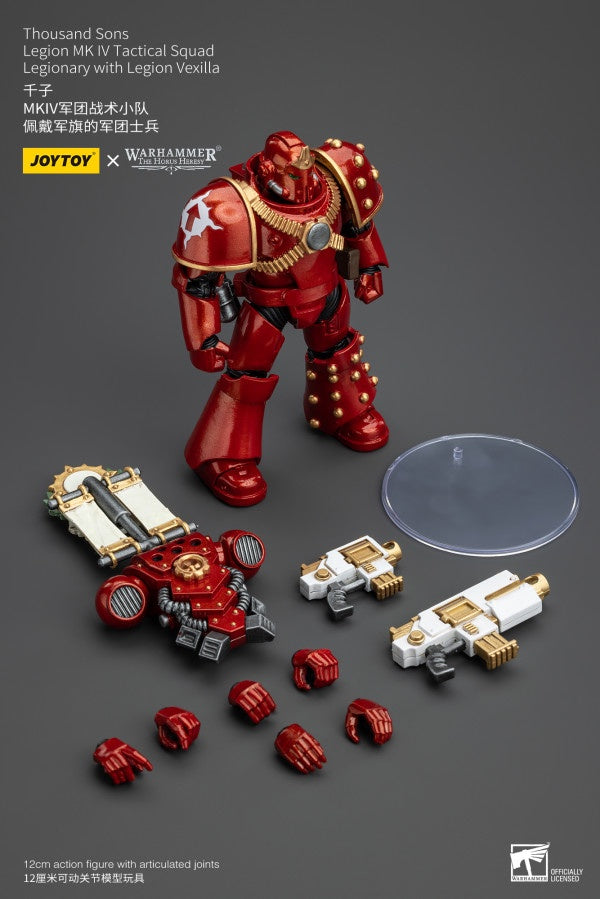 Legion MK IV Tactical Squad Legionary with Legion Vexilla Thousand Sons Joy Toy